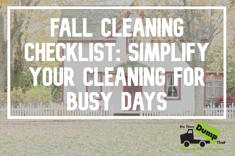 Fall cleaning checklist